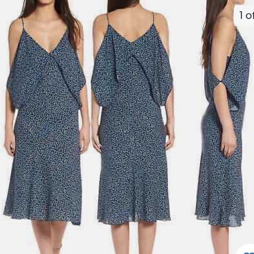 Bailey 44 Anthro Bodacious Floral Midi Dress Sz Small